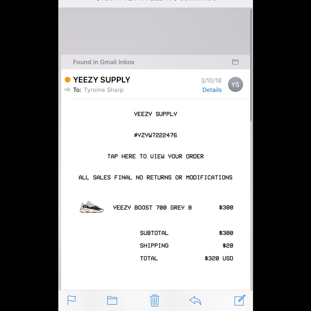 Yeezy 700 100% Authentic w/receipt Yeezy Supply - Picture 7 of 7